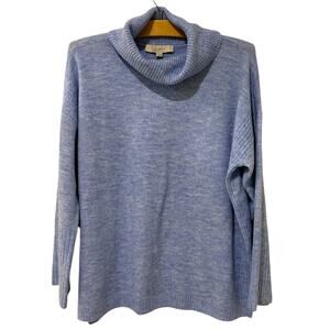 Ann Taylor LOFT | Sweater Pullover Long Sleeve Blue Winter Classic NWT- Large